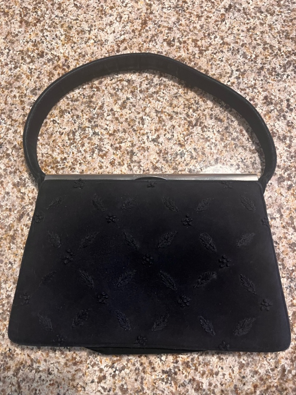 Bottega Veneta Vintage Suede Evening Handbag